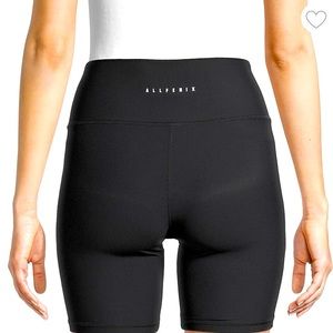 ALL FENIX ribbed biker shorts in black